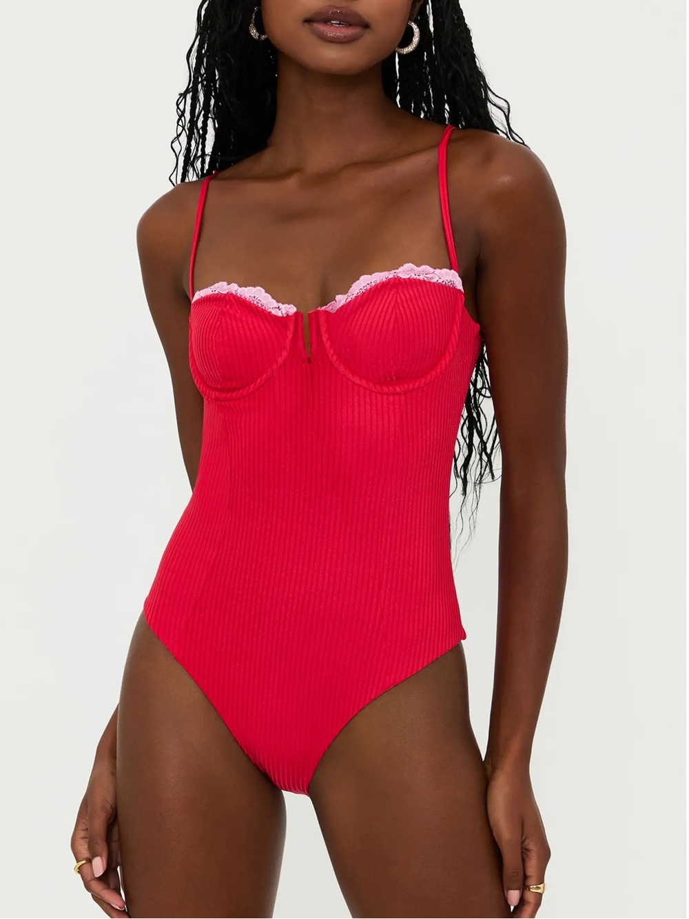 Beach Riot One Piece Lace Holly Jolly
